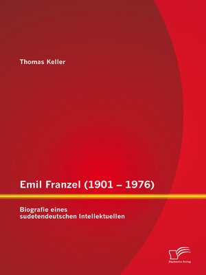 cover image of Emil Franzel (1901 – 1976)